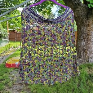 Crocheted skirt / beach coverup